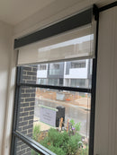 Premium Dual Double Roller Blinds from Online Blinds 4U in Australia – featuring a stylish combination of light-filtering and blockout fabrics for versatile light control and privacy in modern Australian homes.